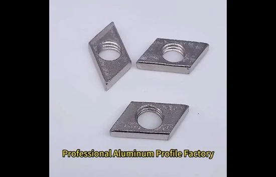 Perfil de extrusión de aluminio personalizado 3030 4040 sujetador elástico con extremo de resorte
