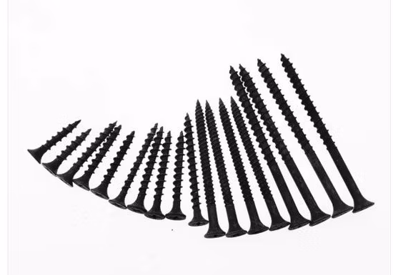 Fabricante de tornillos/Tornillo para paneles de yeso con cabeza Phillips Bugle de fosfato negro/Tornillo para placas de yeso con buena calidad