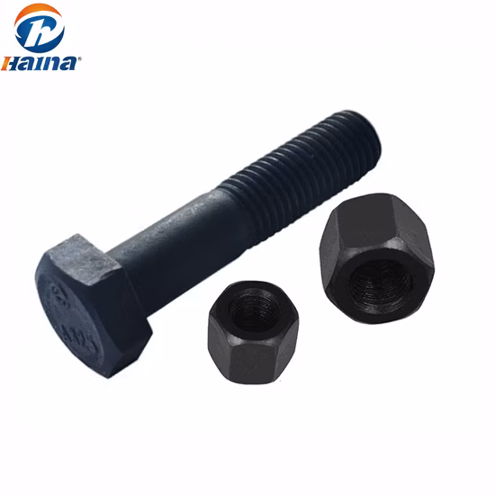 HDG/pernos de cabeza hexagonal estructurales pesados ​​lisos acero al carbono ASTM A325/acero inoxidable